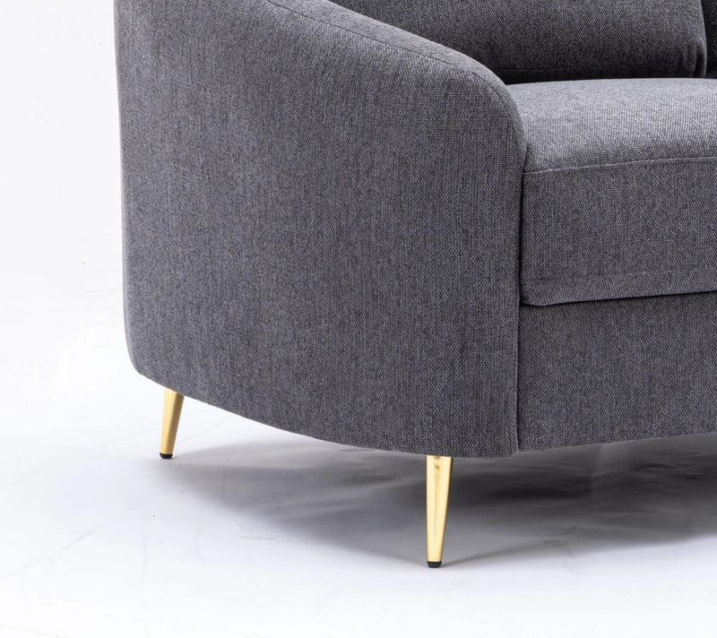Yuina - Linen Loveseat - Gray by Unique Piece Furniture