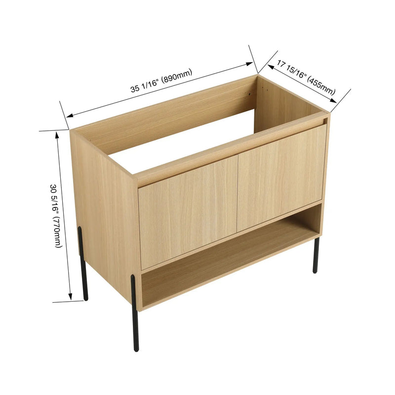 Freestanding Bathroom Vanity & Soft Close Cabinet Doors by Unique Piece Furniture