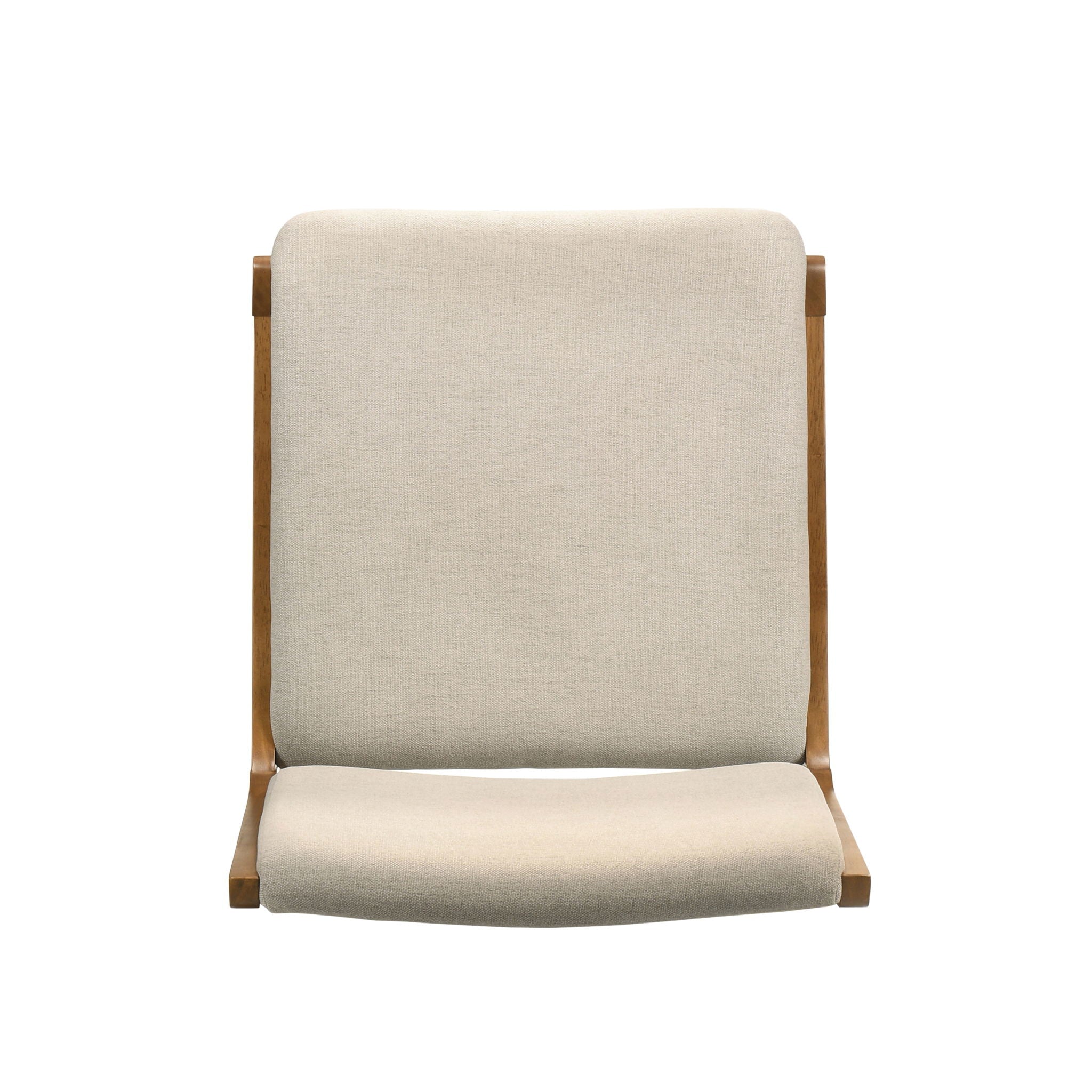 Contemporary Dining Chair Set Upholstered Fabric With Rubberwood Frame by HouseOfZazla