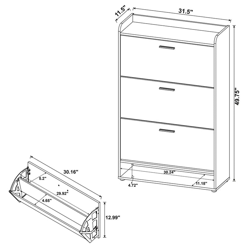 Kyla - 3 Tier Shoe Cabinet by HouseOfZazla