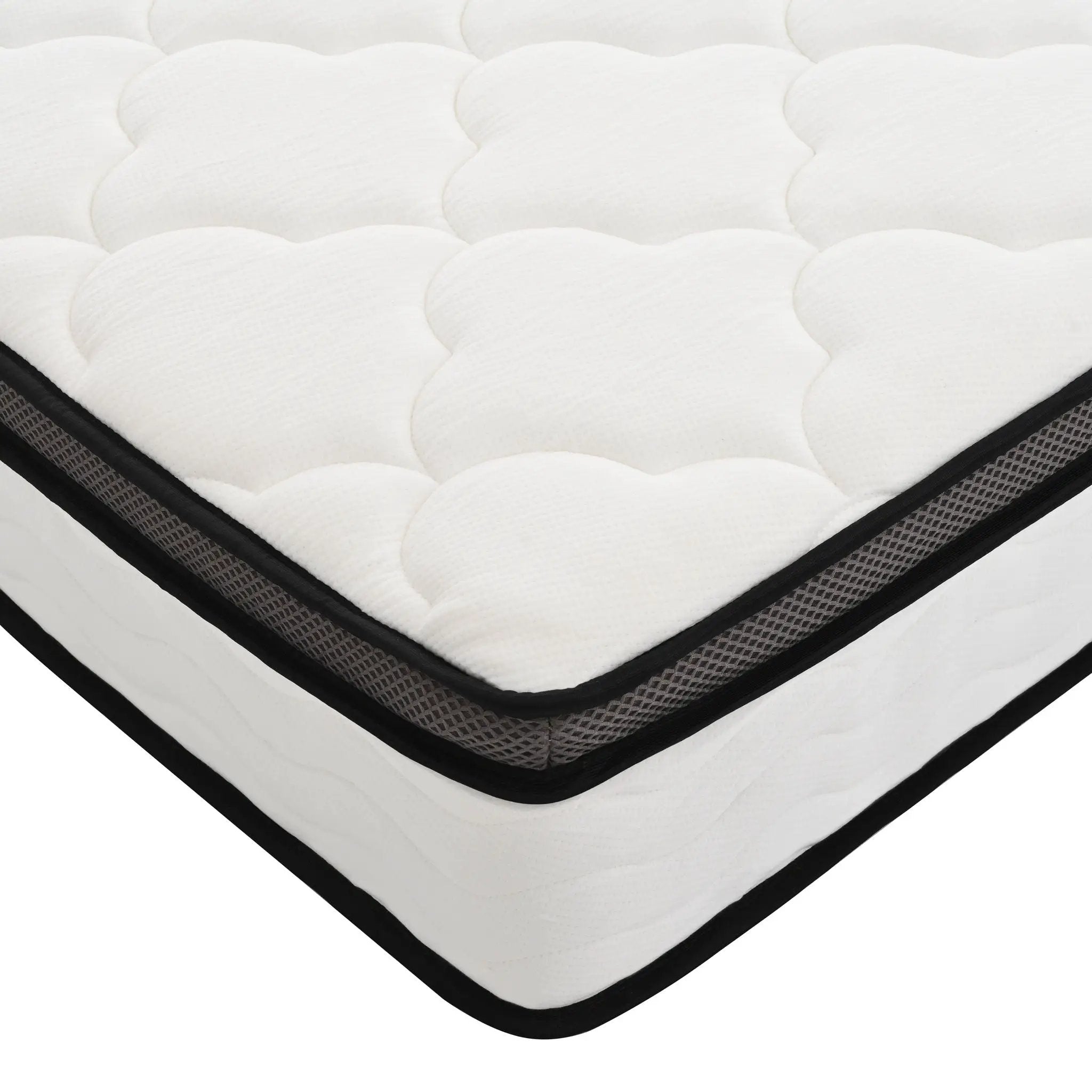 10" Hybrid Medium Firm Mattress With Memory Foam & Pocket Coils by Unique Piece Furniture