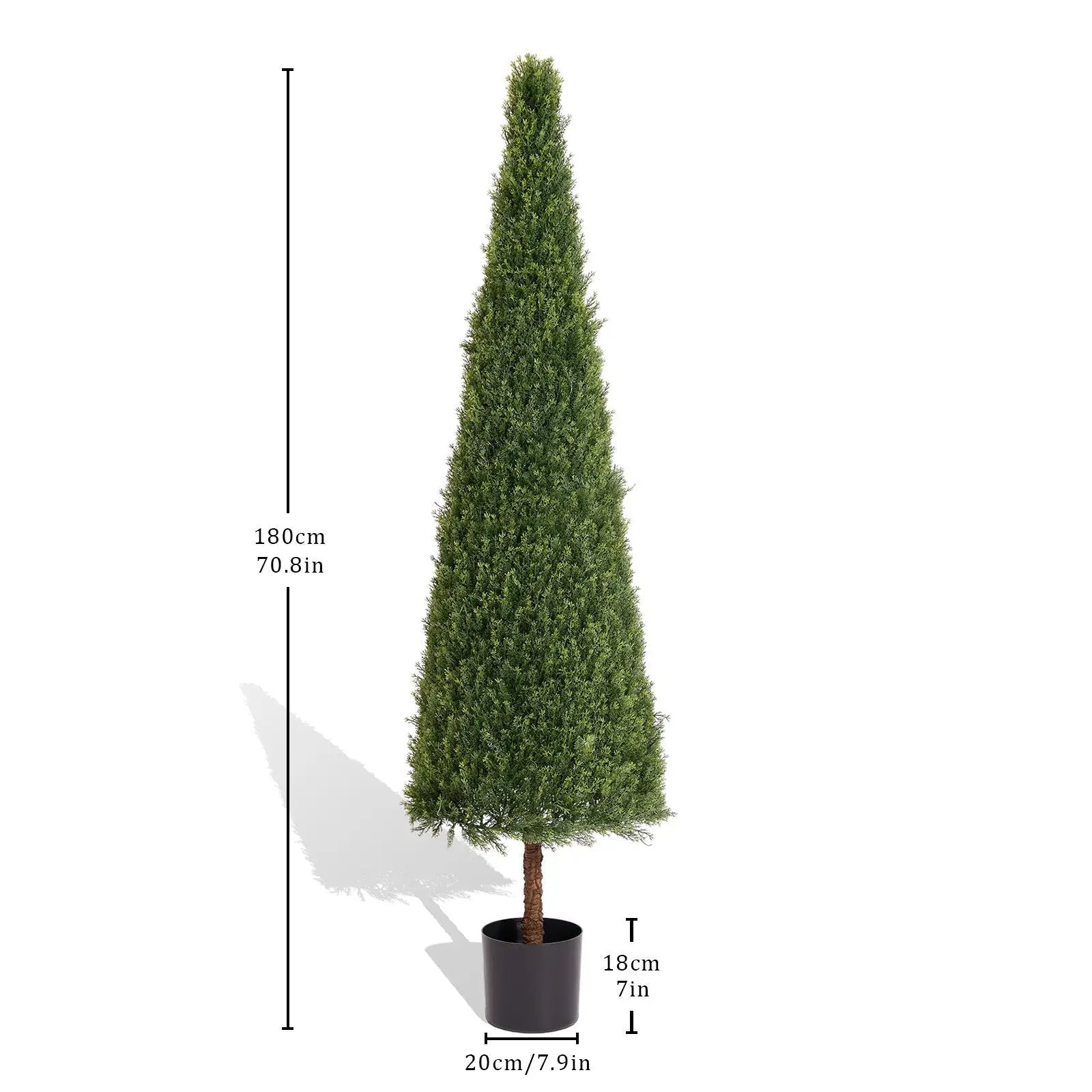 6FT Artificial Conical Topiary Tree UV Resistant Faux Cedar by HouseOfZazla