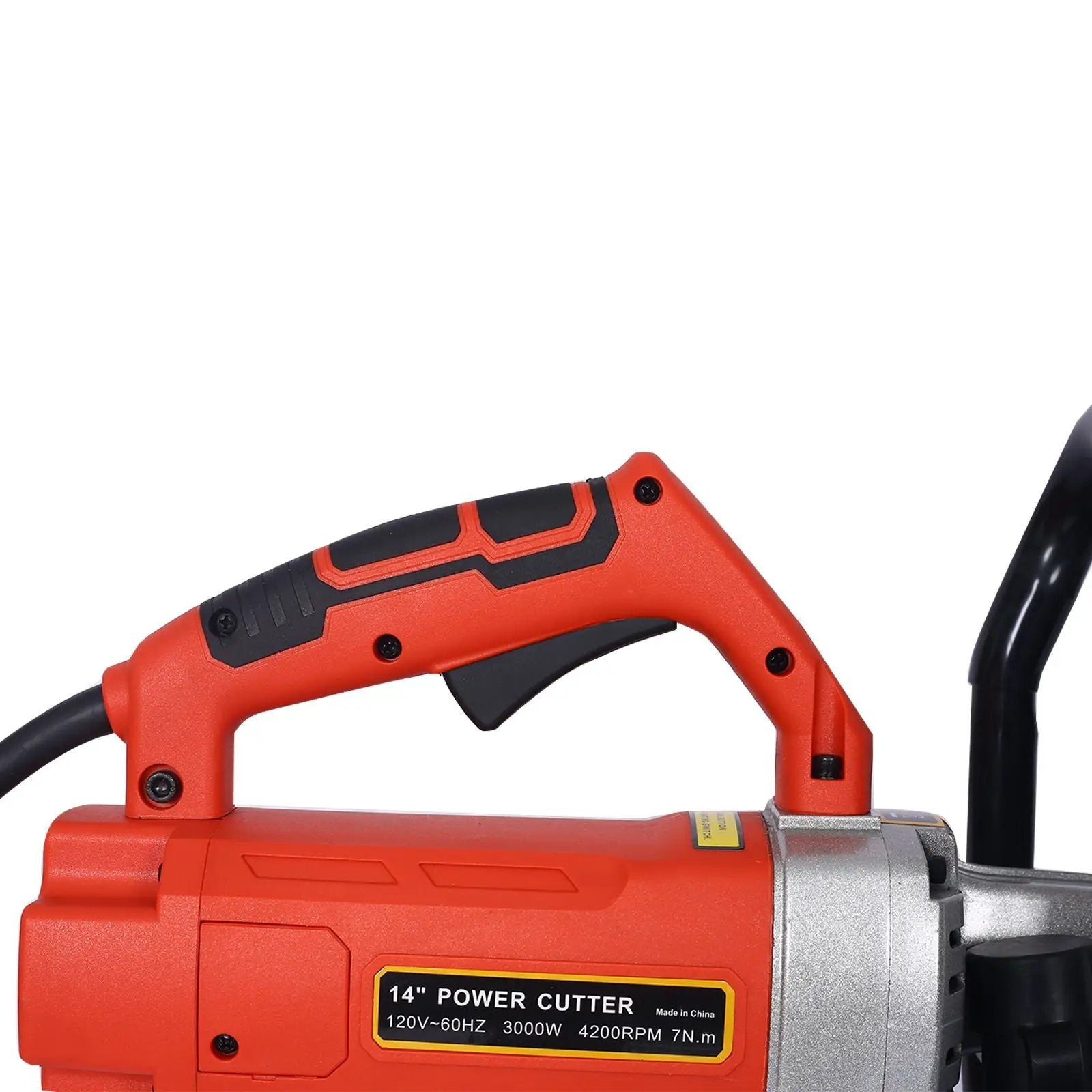 Electric 14" Cut Off Saw Wet / Dry Concrete Saw Cutter With Guide Roller And Water Line Attachment, 3000W - Black / Silver by HouseOfZazla