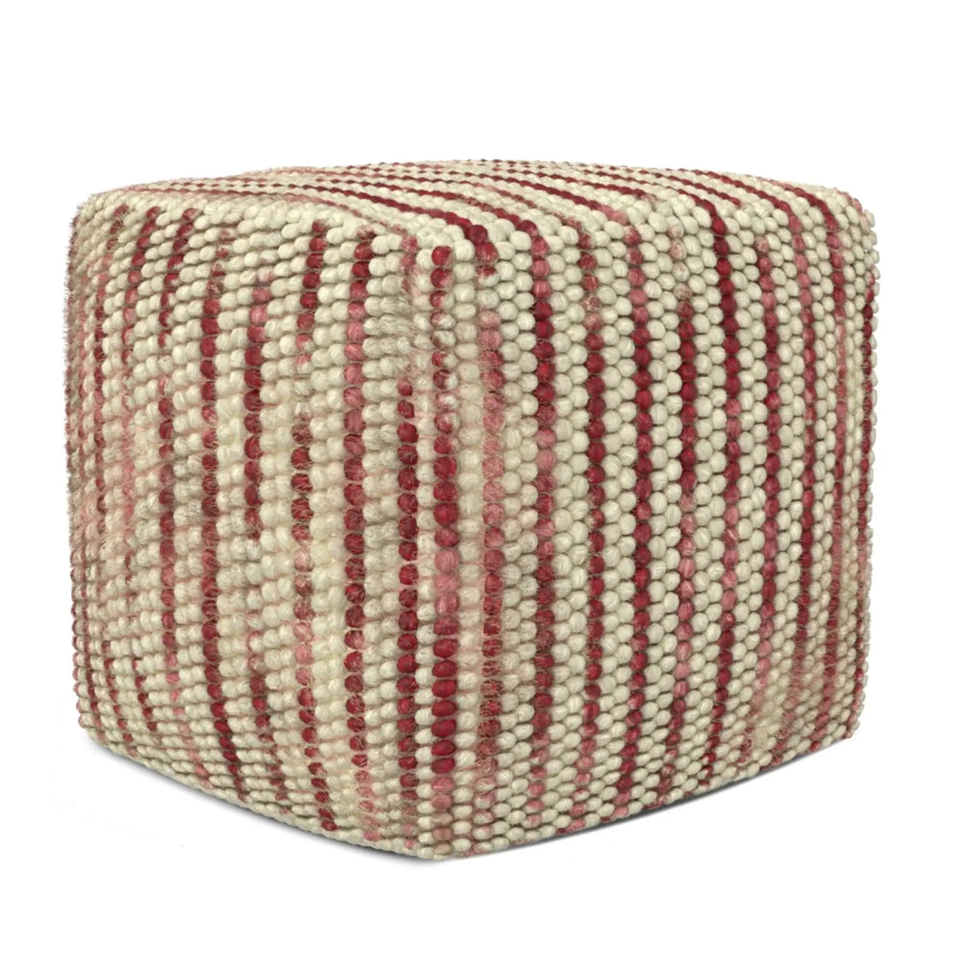 Zoey - Handcrafted Woven Cube Pouf by HouseOfZazla