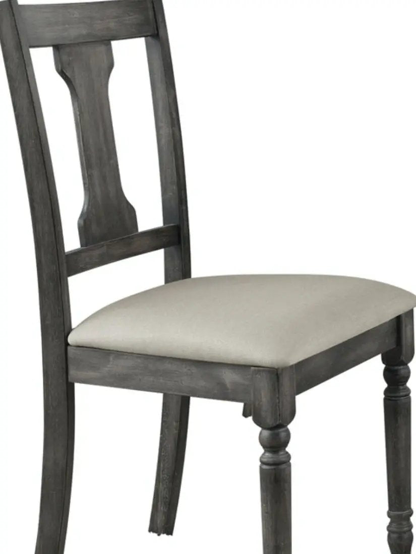 Wallace - Side Chair (Set of 2) - Tan / Weathered Gray by HouseOfZazla