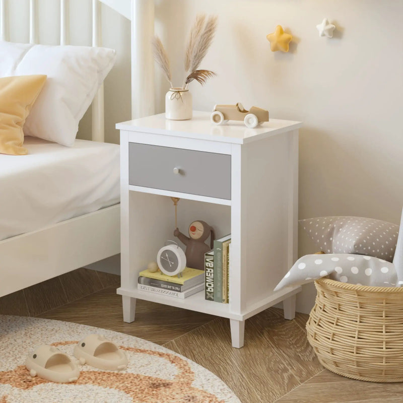 Nightstand With 1 Drawer 1 Shelf by HouseOfZazla