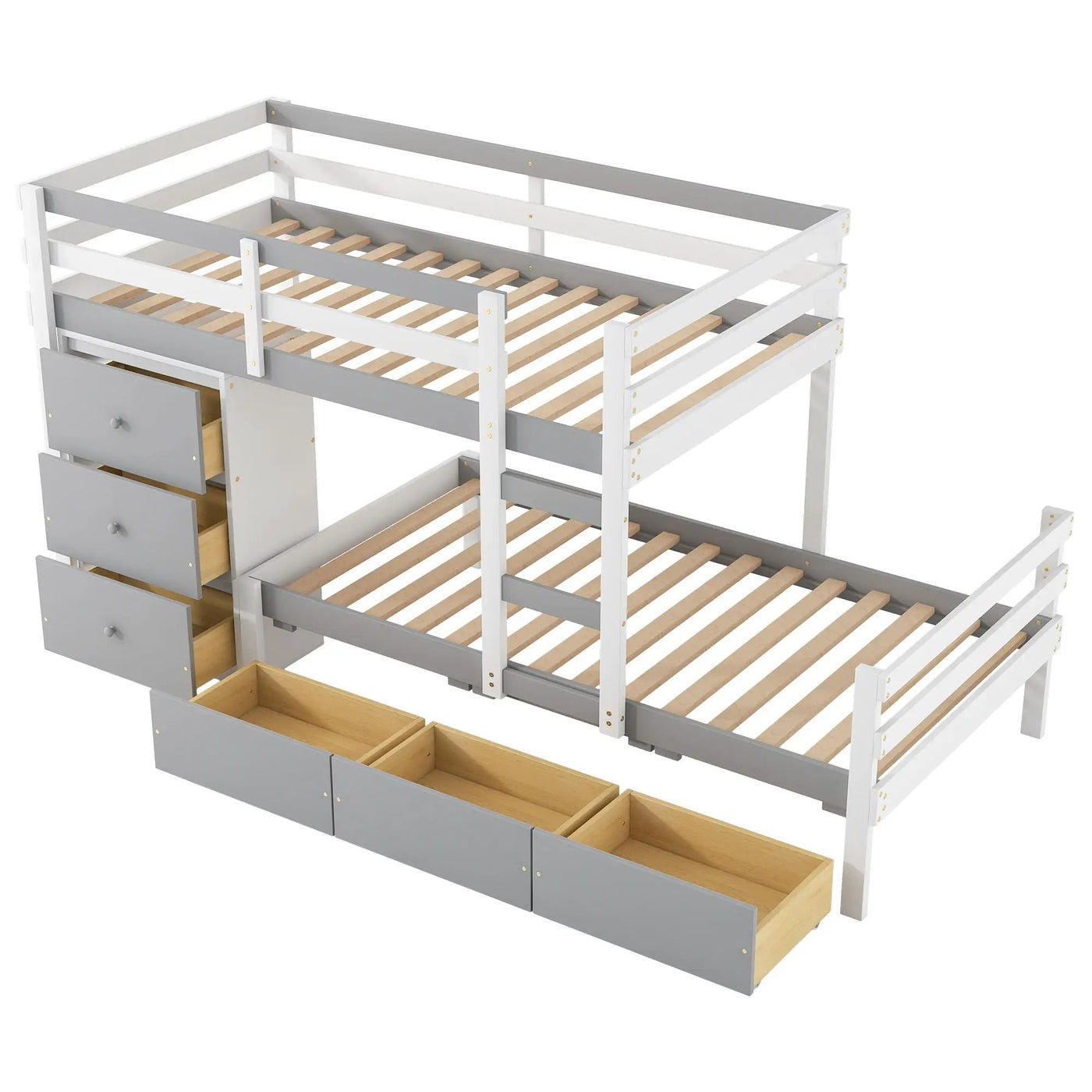 Loft Bunk Bed With Drawers And Ladder by HouseOfZazla