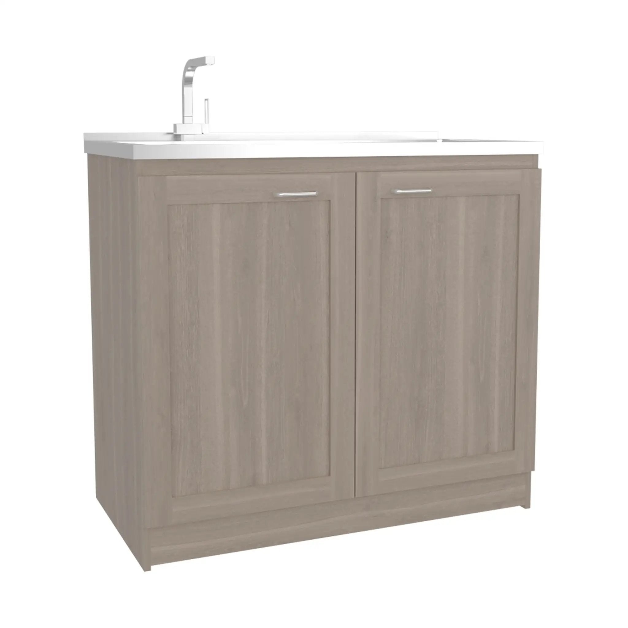 Utility Sink Cabinet 36" H, 2 Doors, 2 Shelves by HouseOfZazla