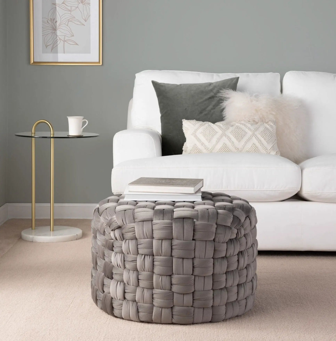 Braided - Versatile Round Ottoman by HouseOfZazla