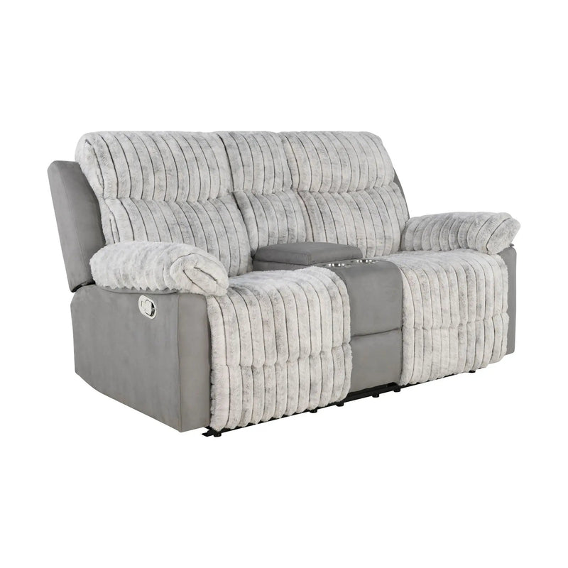 Bruni - Console Reclining Loveseat With Manual Recline by Unique Piece Furniture