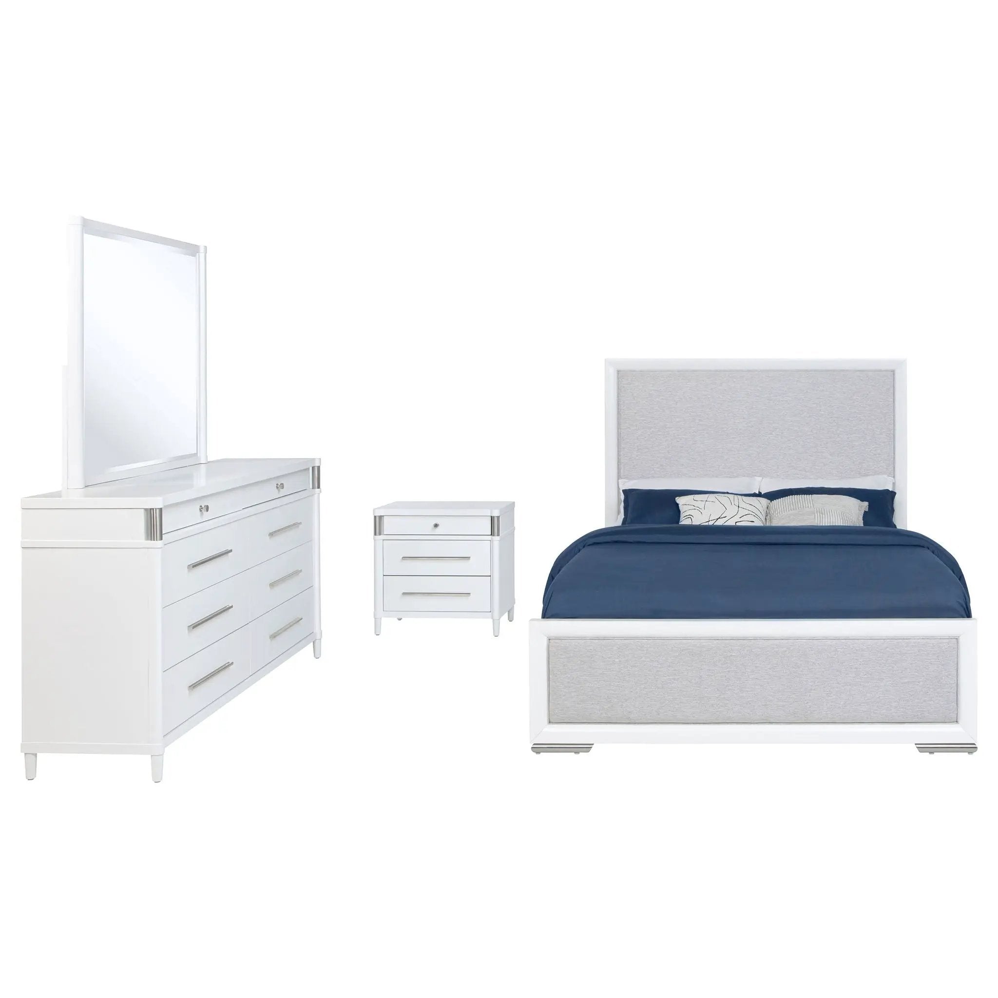 Gracemont 4-piece Eastern King Bedroom Set White by Unique Piece Furniture