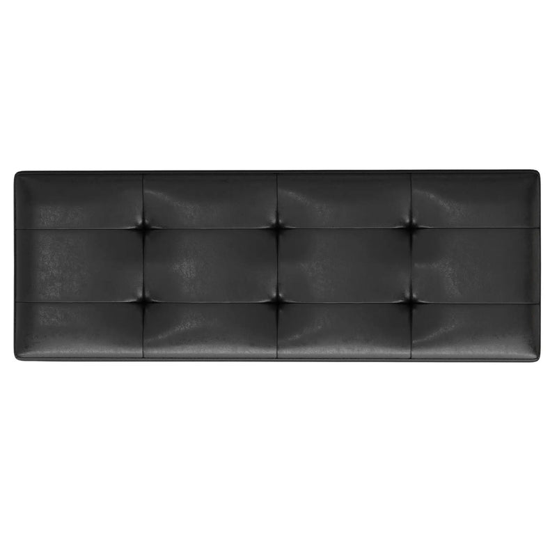 Shay - Large Square Coffee Table Storage Ottoman Mid-Century Style by HouseOfZazla