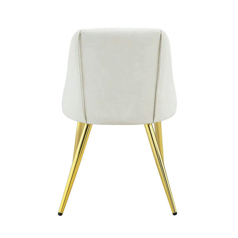 Gaines - Synthetic Leather Side Chair (Set of 2) - White by Unique Piece Furniture