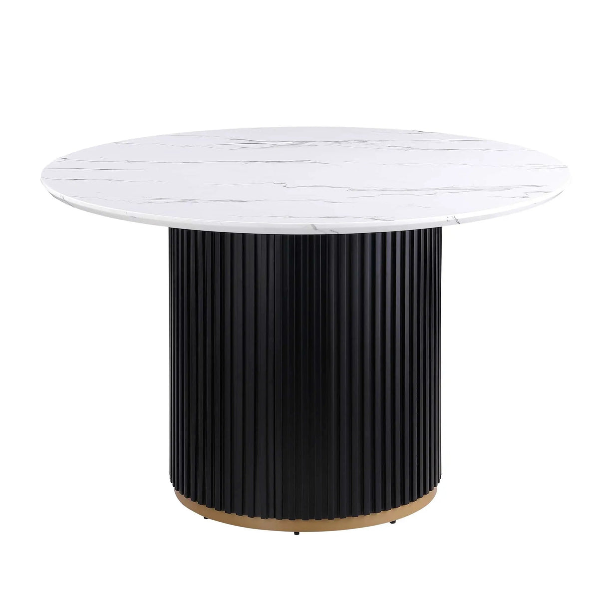 46 Inch Round Faux Marble Dining Table by HouseOfZazla