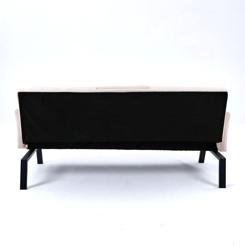 Sofa Bed With Foldable Design And Cup Holder by HouseOfZazla