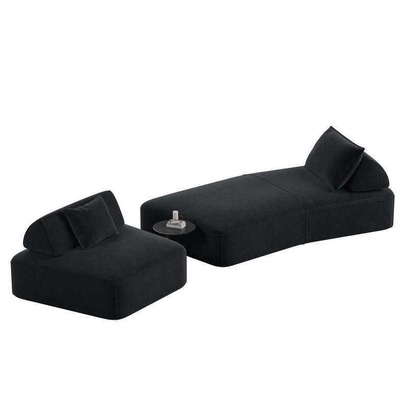 Modern Luxury Oversized Modular Sectional Sofa Set by HouseOfZazla