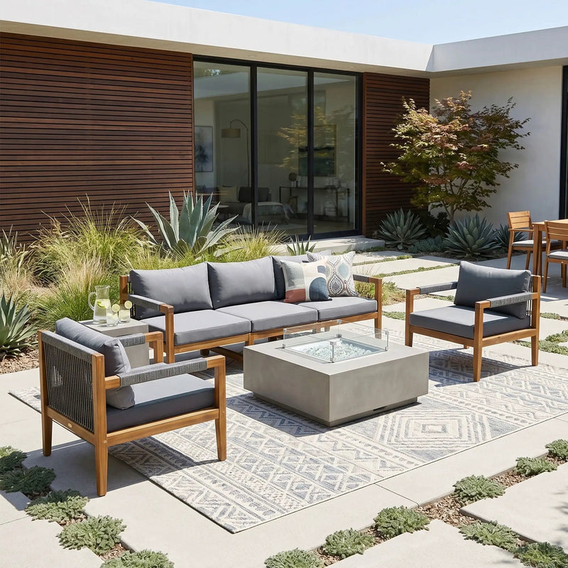 3 Piece Outdoor Sectional Sofa Set by HouseOfZazla