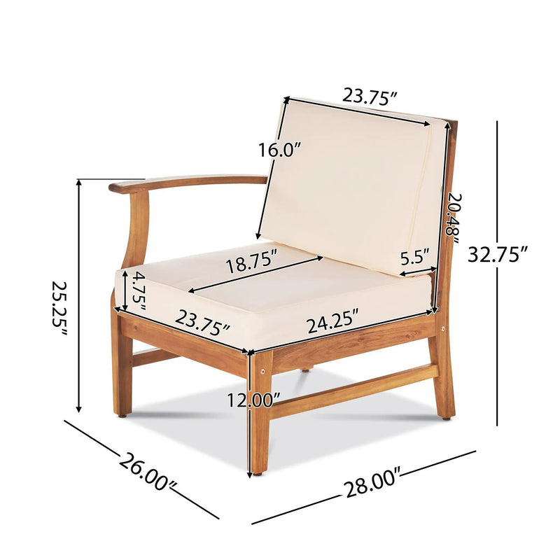 Perla - 6 Pieces Sofa Set by HouseOfZazla