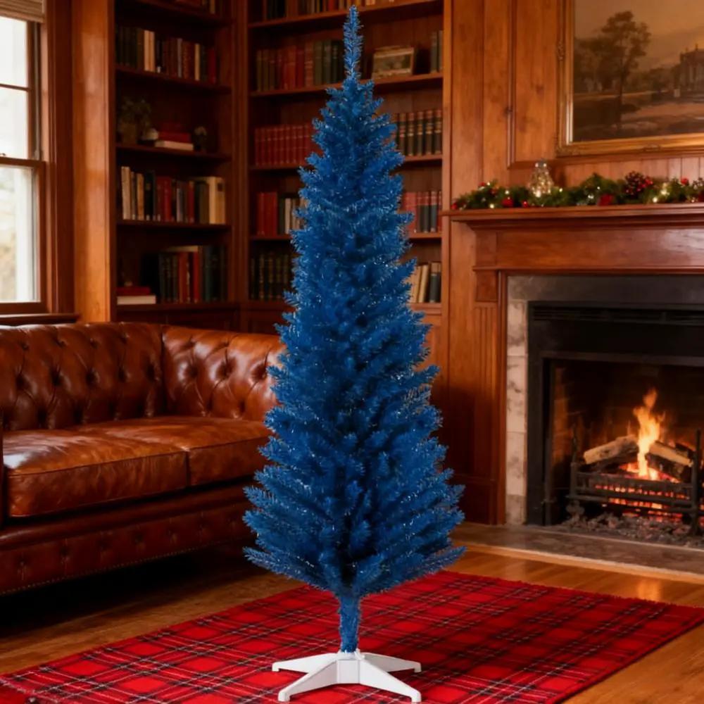 Striking 6ft Slim Pencil Artificial Christmas Tree by HouseOfZazla