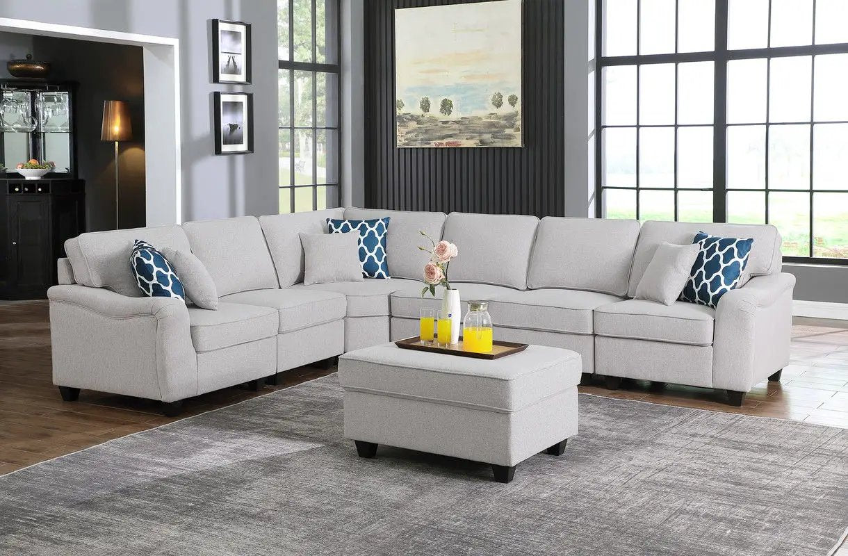 Leo - Comfor Modular Sofa And Ottoman by Unique Piece Furniture