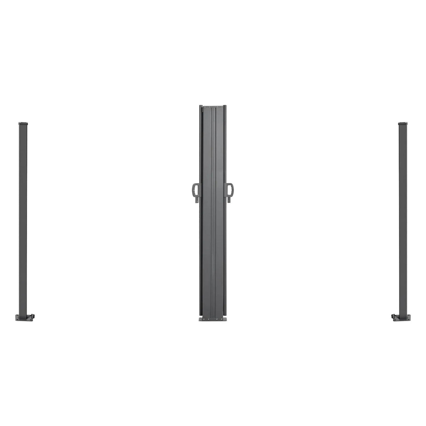 Retractable Side Awning, 71" x 236" Patio Screen with Waterproof Polyester Fabric by HouseOfZazla