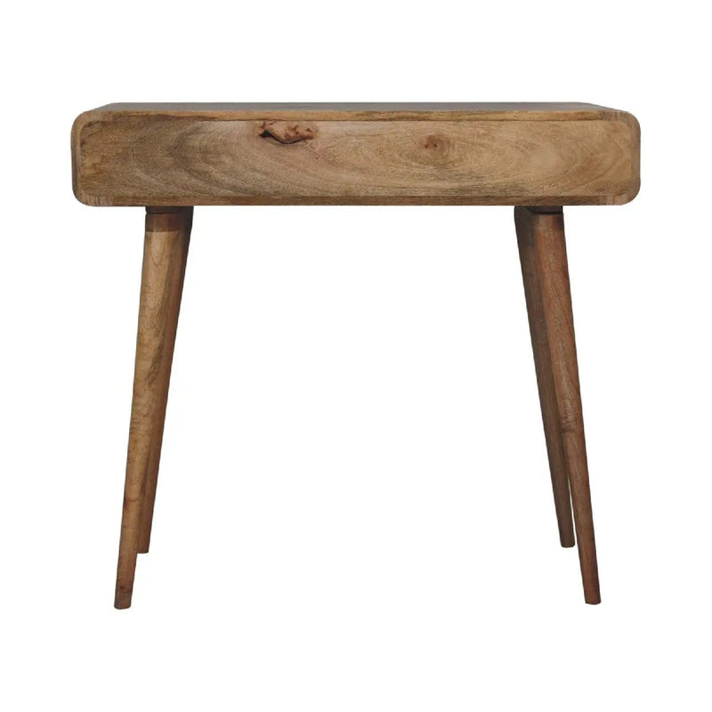 Curved Writing Desk - Oak by HouseOfZazla