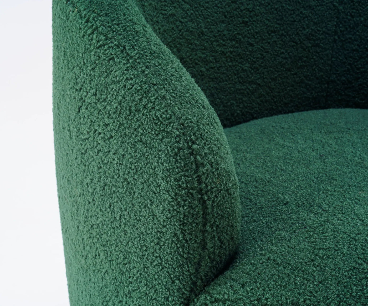 Teddy Fabric Swivel Accent Armchair Barrel Chair by HouseOfZazla