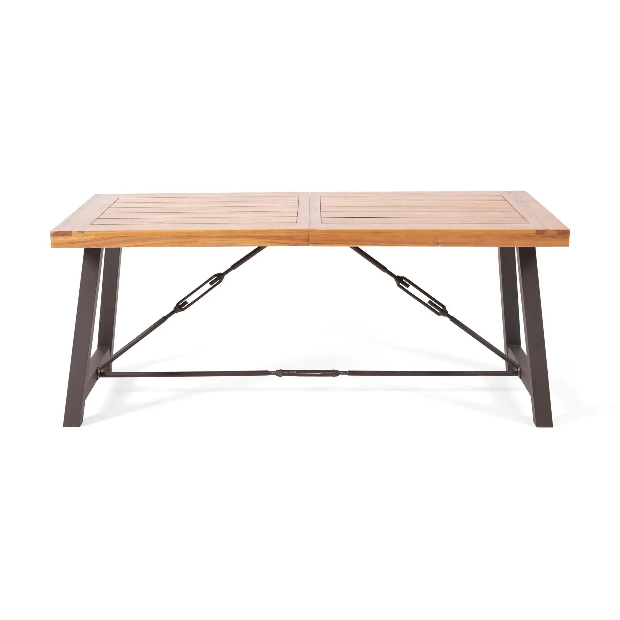Catriona 3 Piece Wood Outdoor Dining Set - Teak by HouseOfZazla