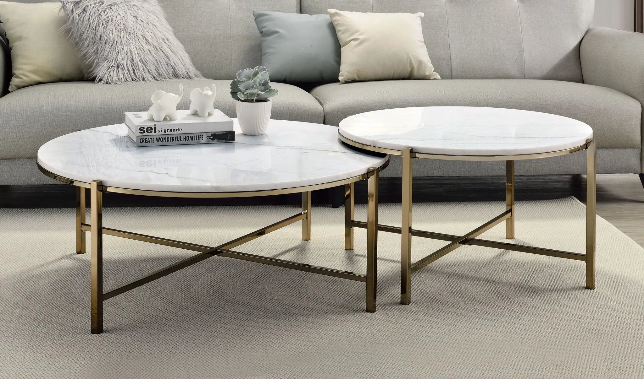 Zaidee - Nesting Table Set - White by Unique Piece Furniture