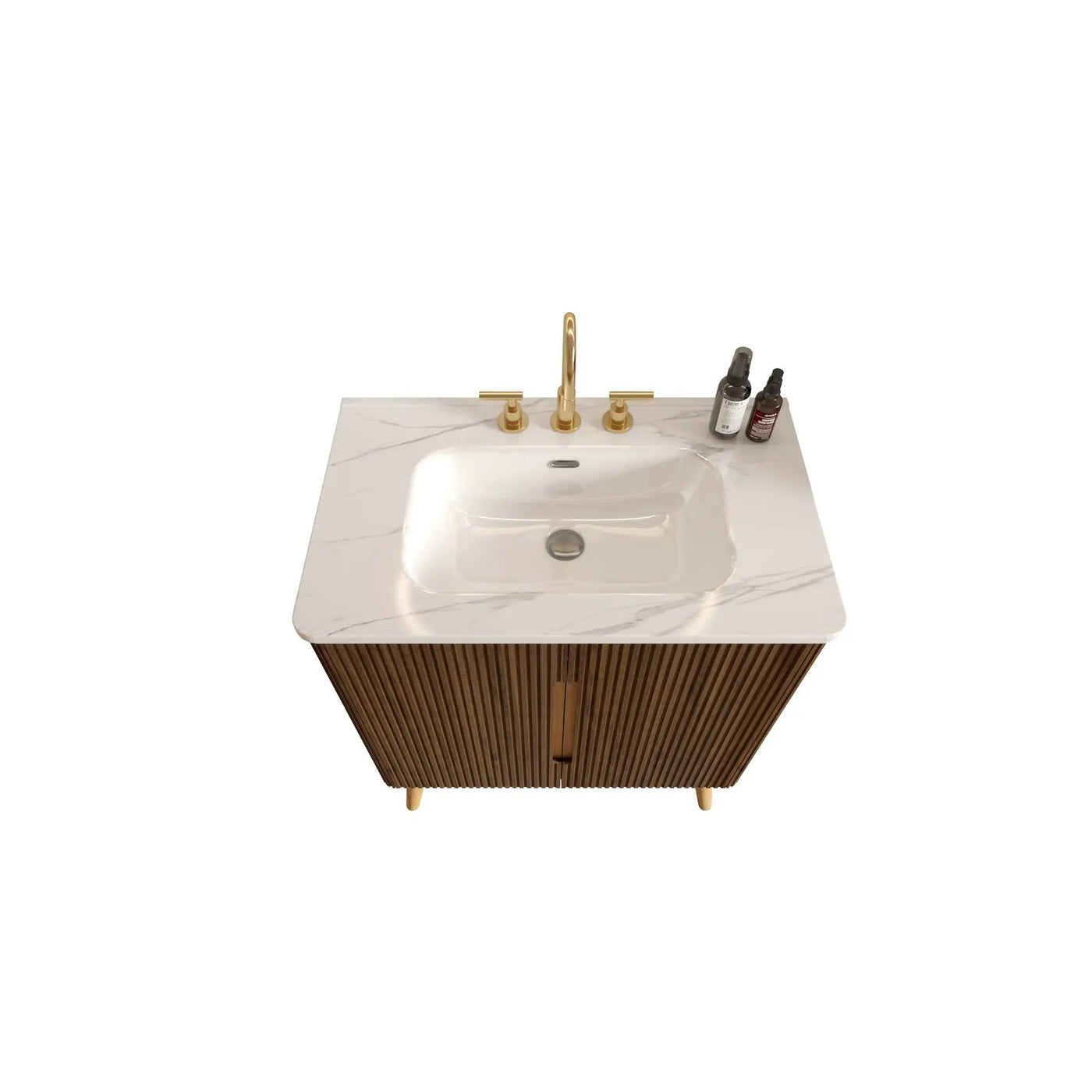 Etna 30"F Striped Bathroom Vanity by HouseOfZazla