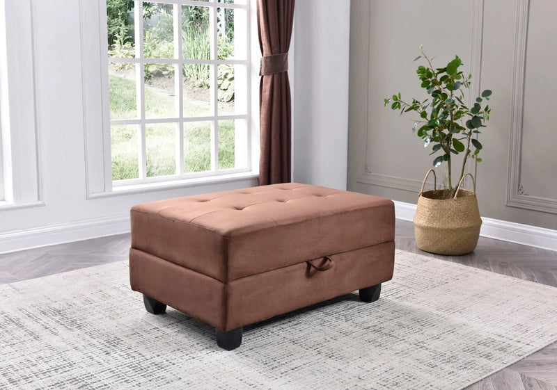 Stylish Storage Contemporary Ottoman by Unique Piece Furniture