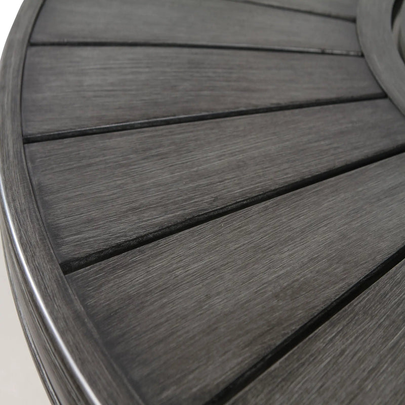 Propane Outdoor Fire Pit Table - Gray by HouseOfZazla