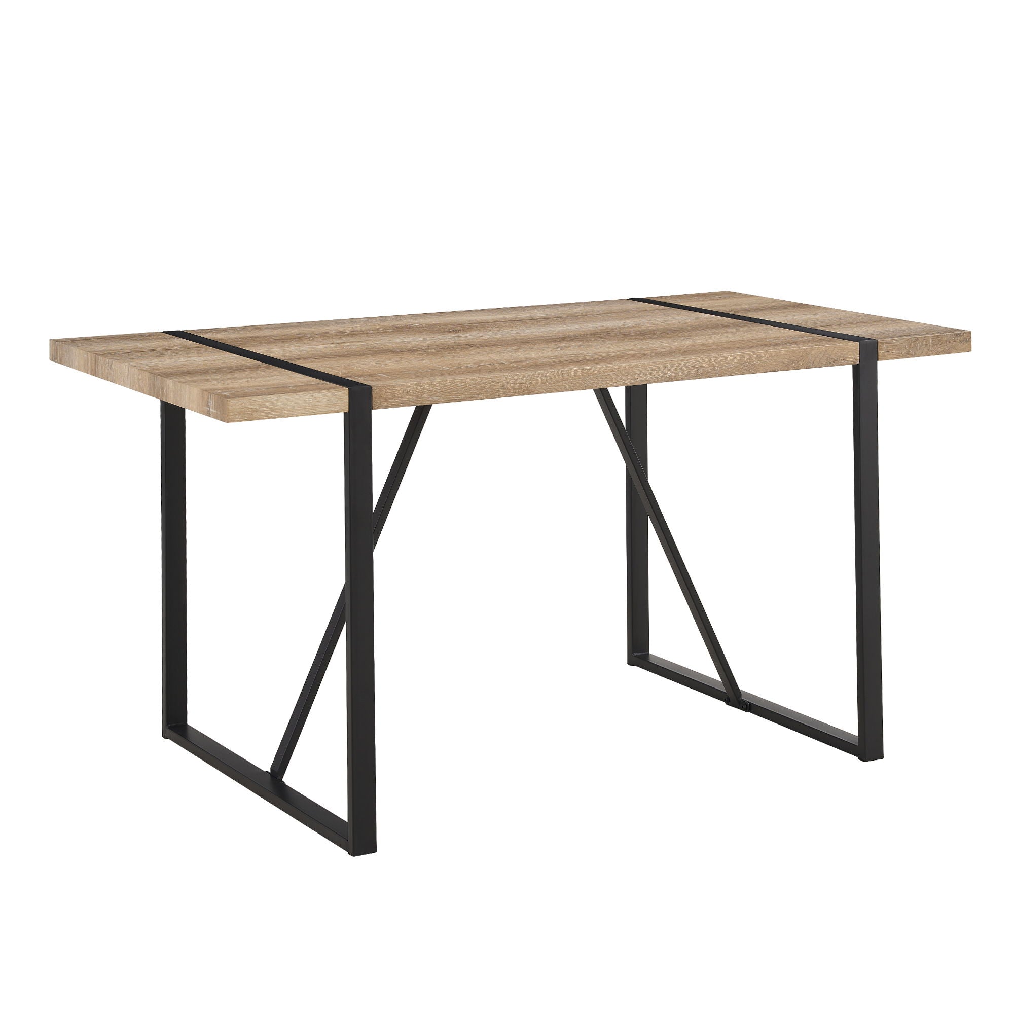 Modern Dining Table With Metal Legs For 4 - 6 Person by HouseOfZazla