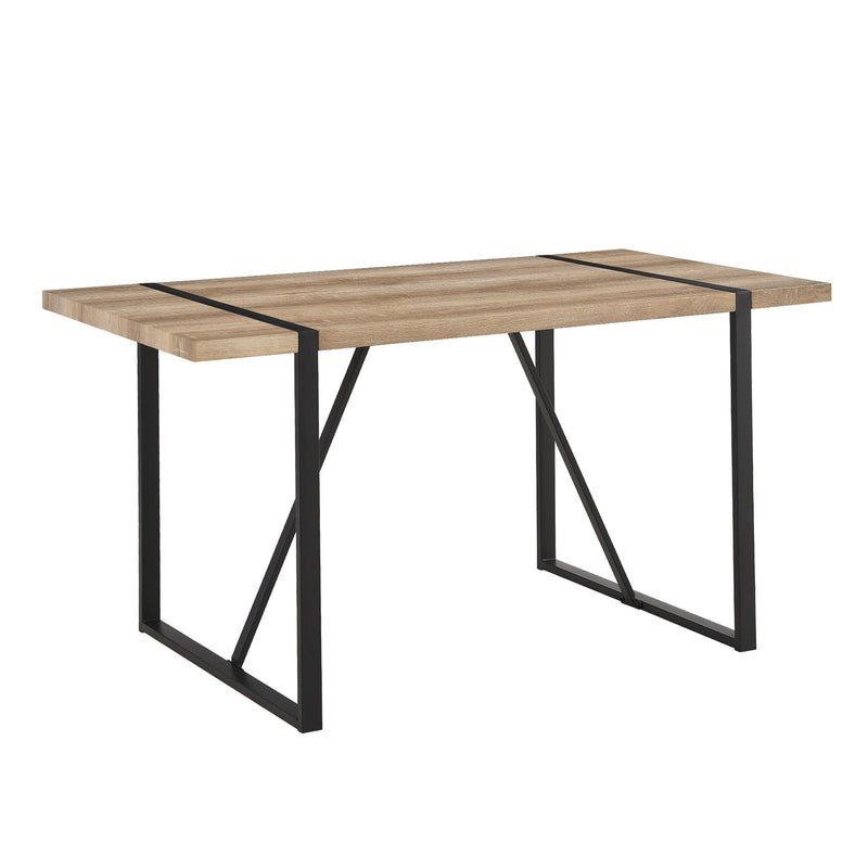 Modern Dining Table With Metal Legs For 4 - 6 Person by HouseOfZazla