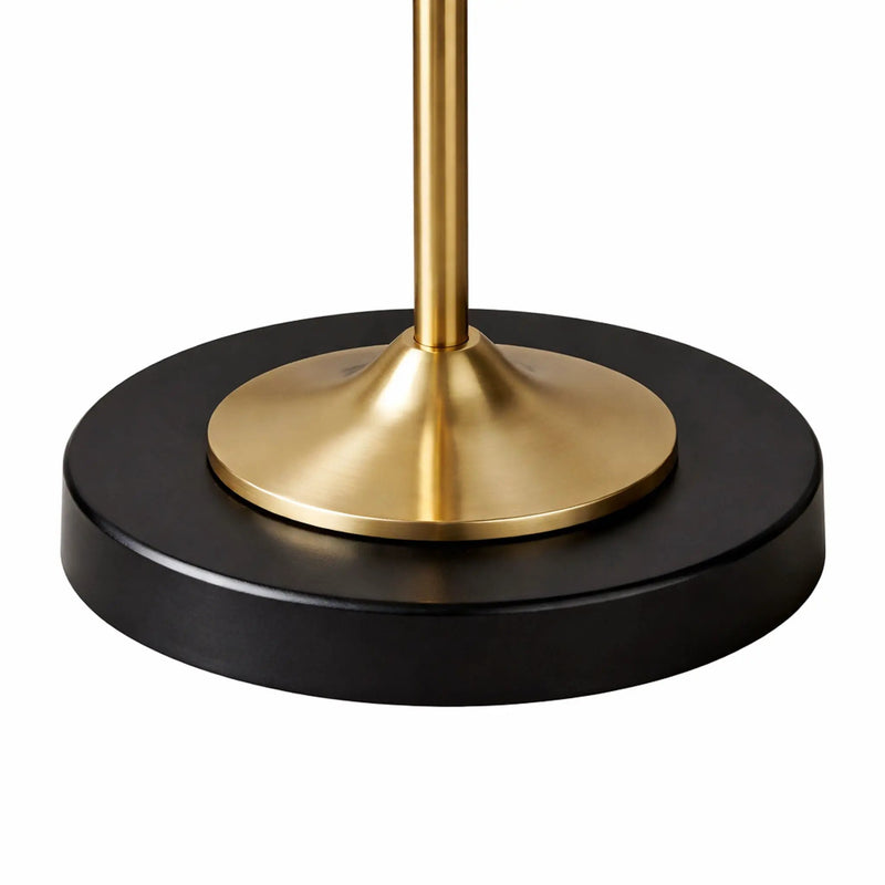 Axis - Floor Lamp With 4 Way Switch Double Spots With Base - Black / Gold by HouseOfZazla