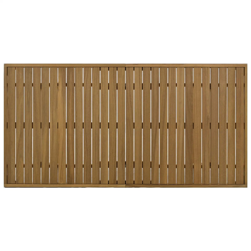 U_Style Multi-Person Outdoor Acacia Wood Dining Table and Chair Set by HouseOfZazla
