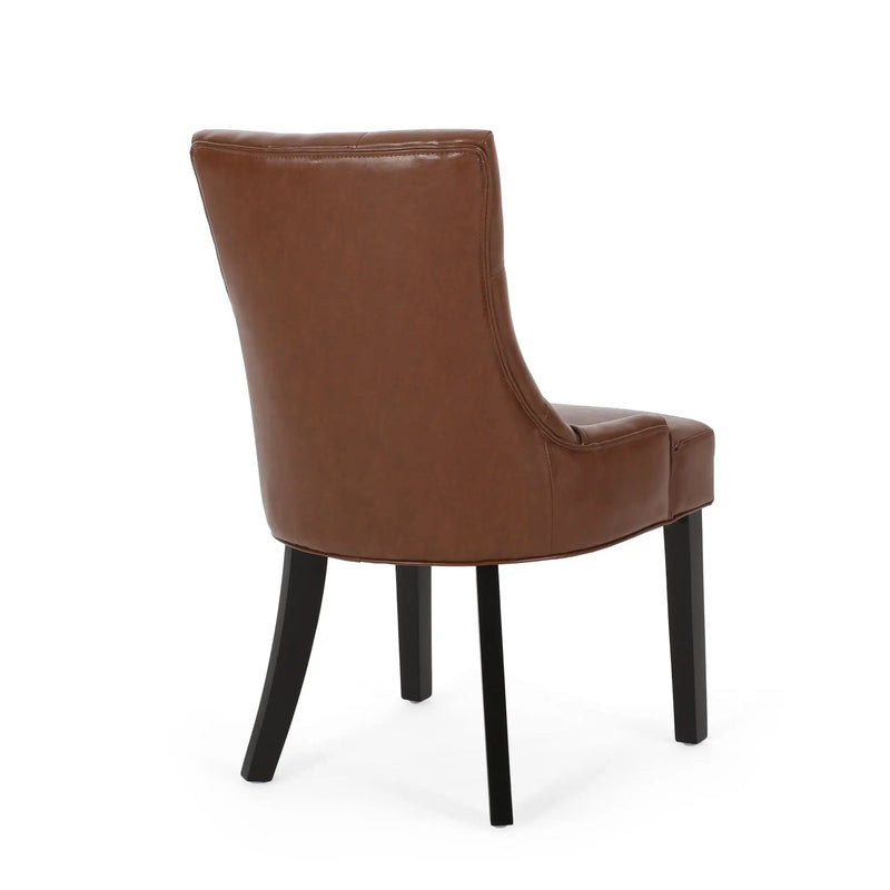 Cheney Contemporary Dining Chair Tufted Upholstery (Set of 2) by HouseOfZazla