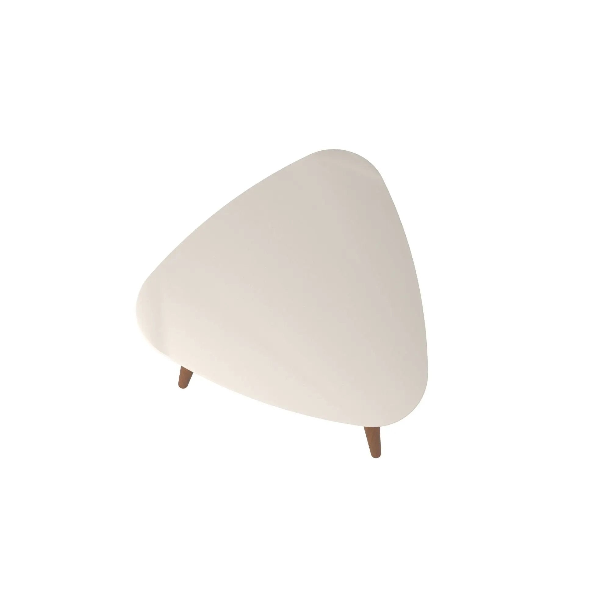 Utopia - Triangle End Table - Off White by HouseOfZazla