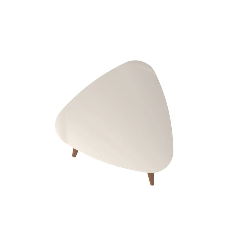 Utopia - Triangle End Table - Off White by HouseOfZazla