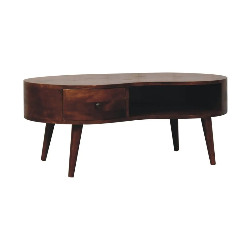 Wave Coffee Table With 1 Drawer by Unique Piece Furniture