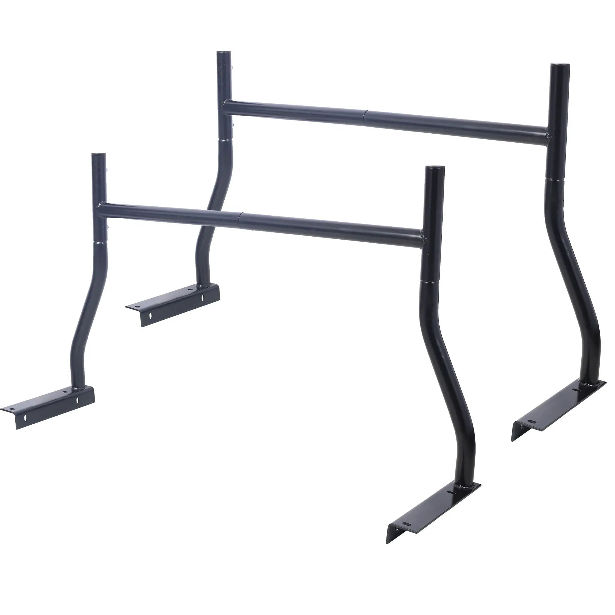 Universal Pick-Up Truck Rack 650 Lbs Adjustable Fit 2 Bars Utility Ladder Truck Cargo Rack - Black by HouseOfZazla