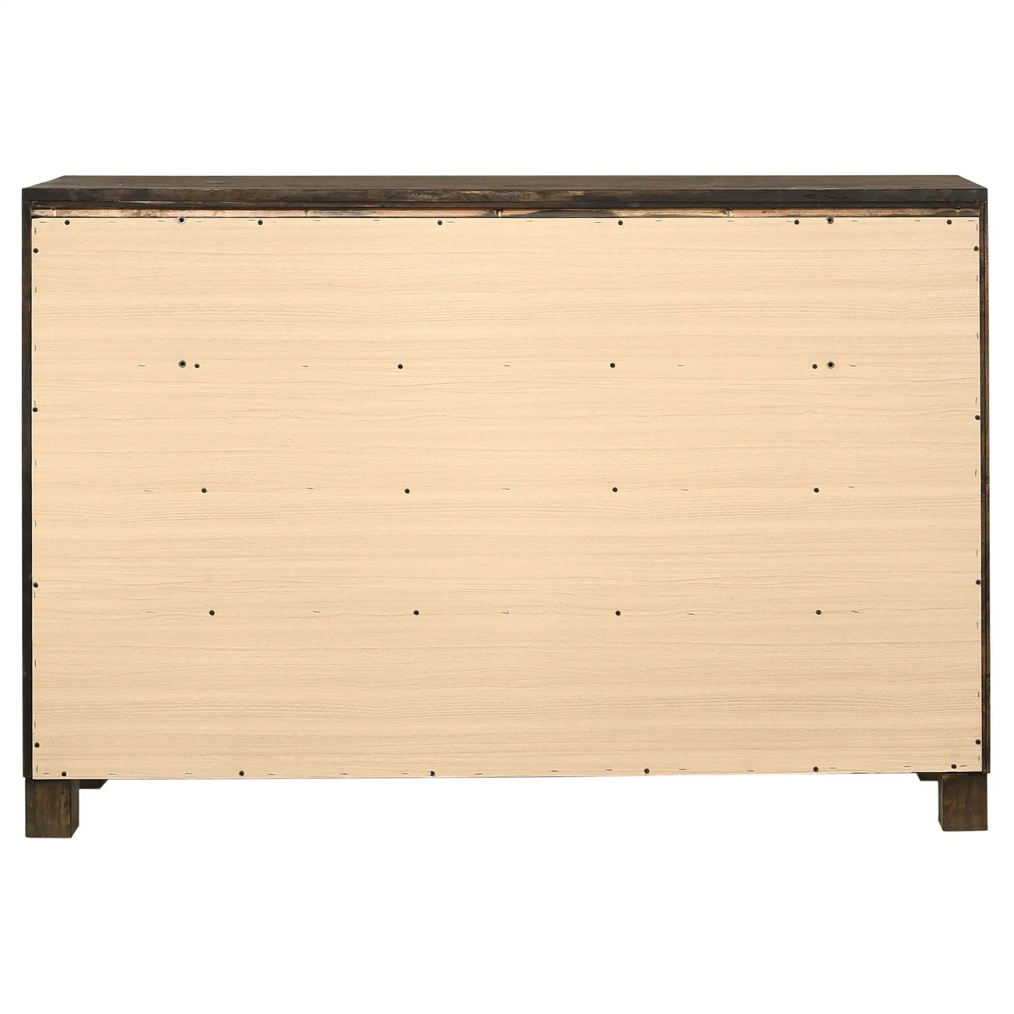 Bren - 8 Drawer Dresser With Pull Handles - Rustic
