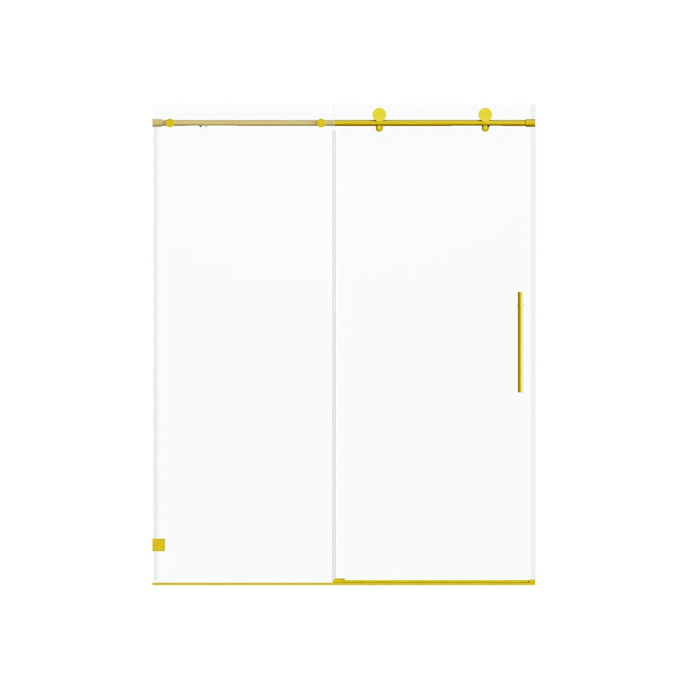 Frameless, Single Sliding Soft Close Shower Doors, 5/16" Sgcc Tempered Glass by HouseOfZazla