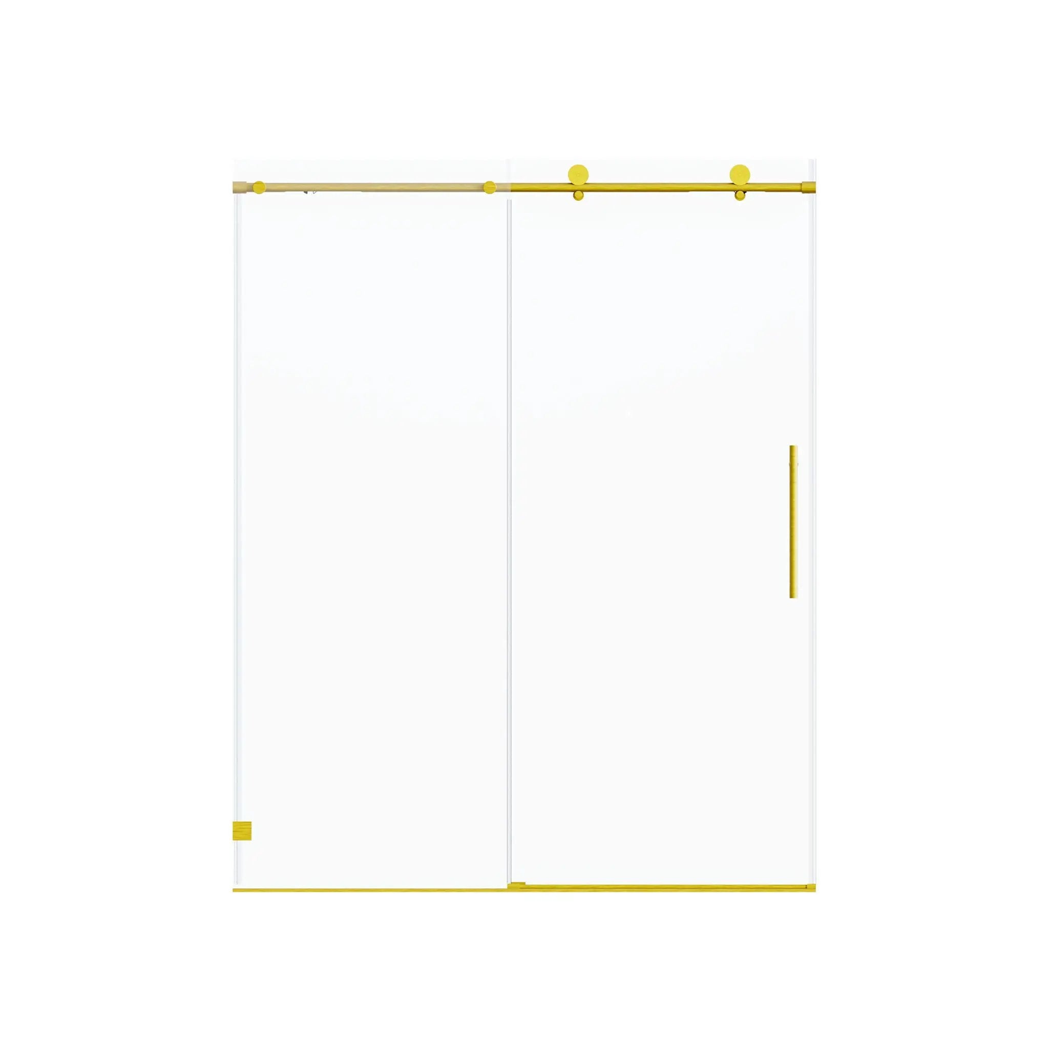Frameless, Single Sliding Soft Close Shower Doors, 5/16" Sgcc Tempered Glass by HouseOfZazla