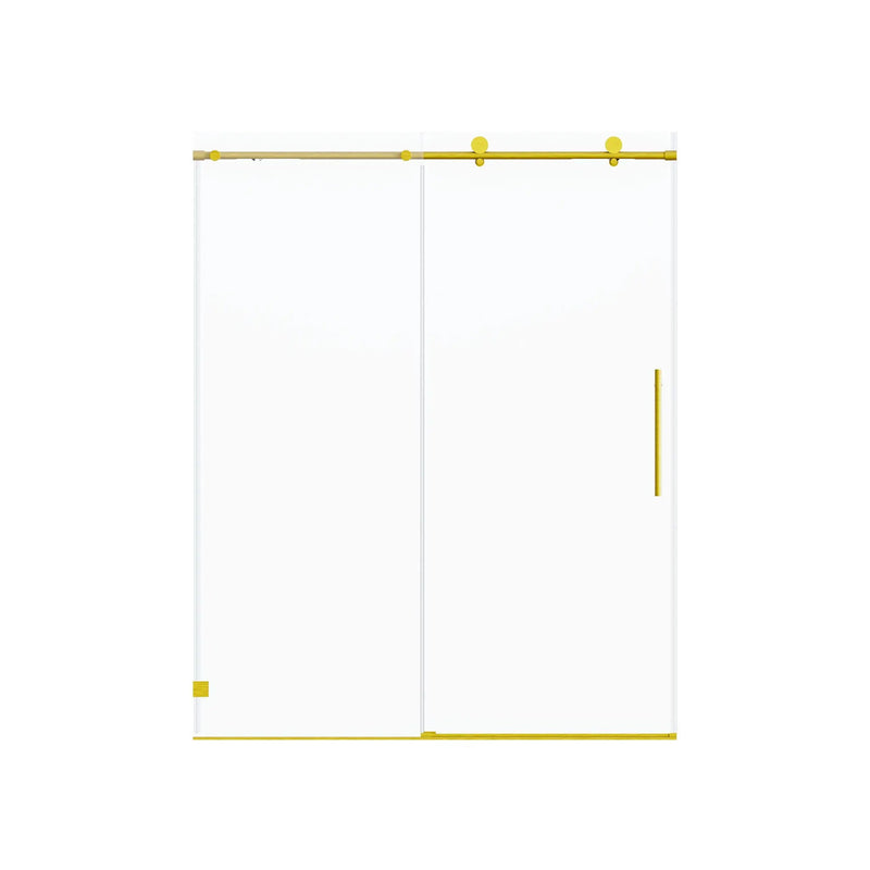 Frameless, Single Sliding Soft Close Shower Doors, 5/16" Sgcc Tempered Glass by HouseOfZazla