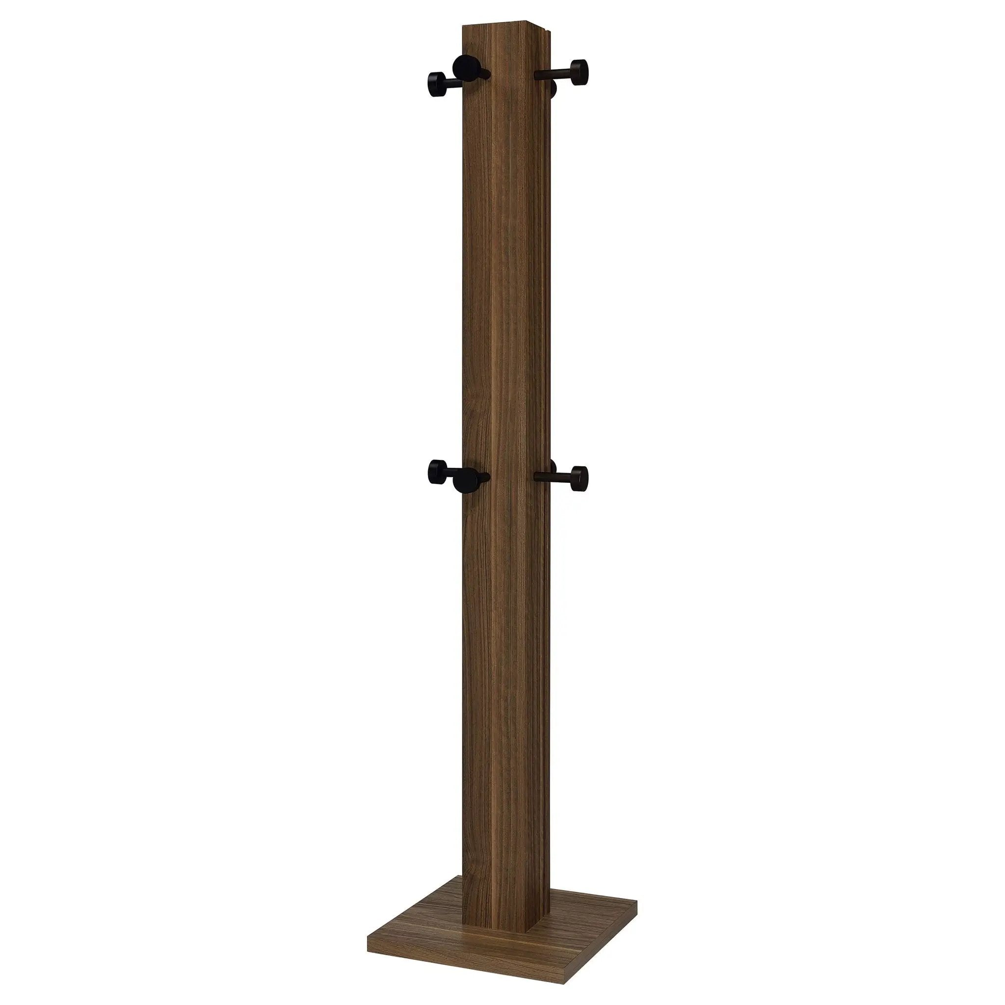 Rawlins - Coat Rack With 8 Hooks - Walnut