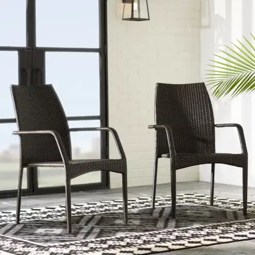 Outdoor Wicker Chairs, 54020 KD MP2, 2 Chairs/Set by HouseOfZazla