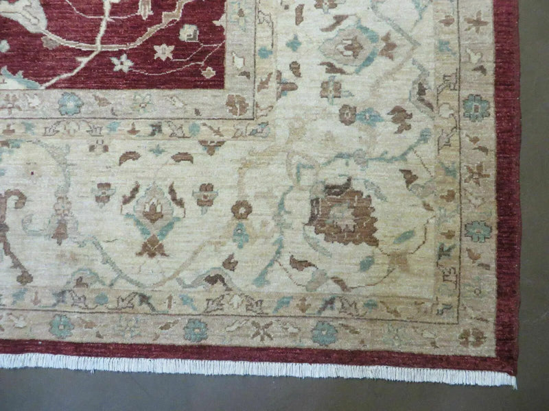 10' X 14' Vintage Handmade PESHAVAR CHOBI Pakistani Agra Wool Carpet Nice by Jewel Rugs