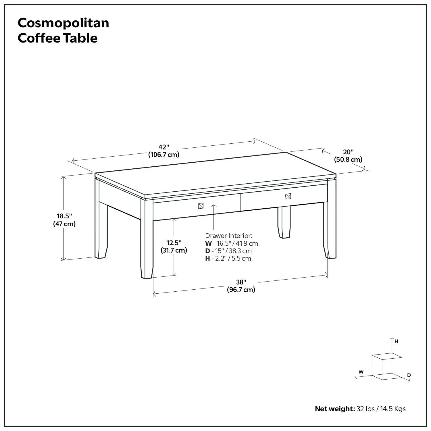 Cosmopolitan - Multipurpose Table by Unique Piece Furniture