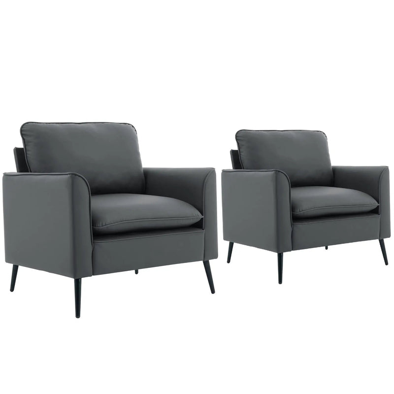 Nordic Retro Light Luxury Upholstered Sofa Chair by Unique Piece Furniture